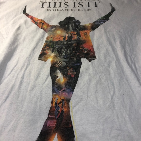 This is it Micheal Jackson T-shirt Tee Med 2009 - Picture 9 of 9